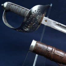 British WW1 1897 Pattern Infantry Officers Sword Captain William Henry German 6th Devonshire Regt, KIA 1